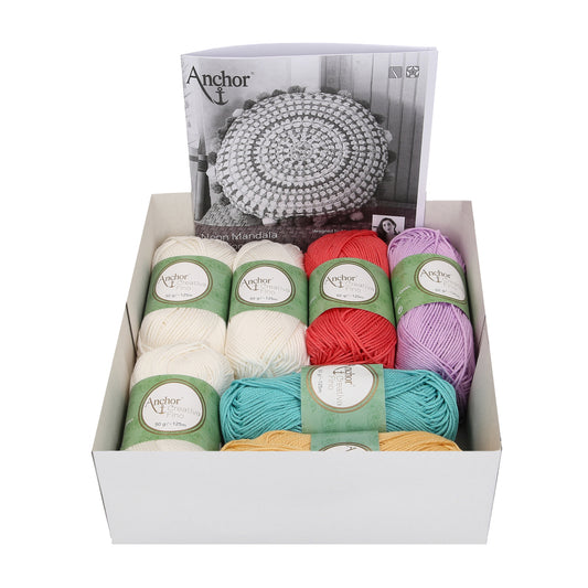 Anchor Neon Crochet Mandola Cushion Kit