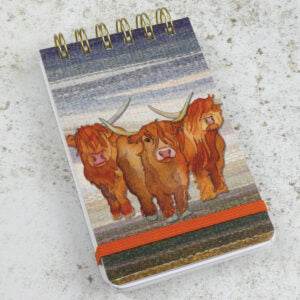 Emma Ball Highland Coo Mini Spiral Pad