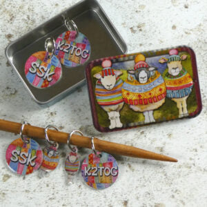 Emma Ball Decrease Stitch Markers in Tin