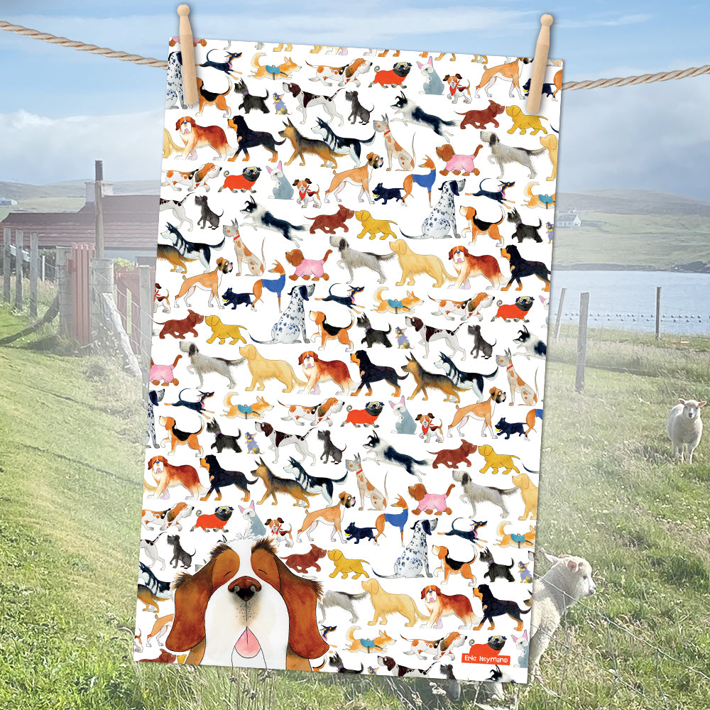 Emma Ball Paw Club Tea Towel