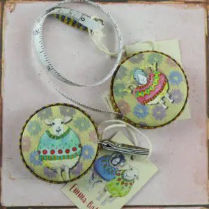 Emma Ball Sheep in Sweaters Round Tape Measure