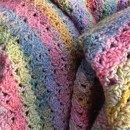 Darling Buds of May Crochet Blanket