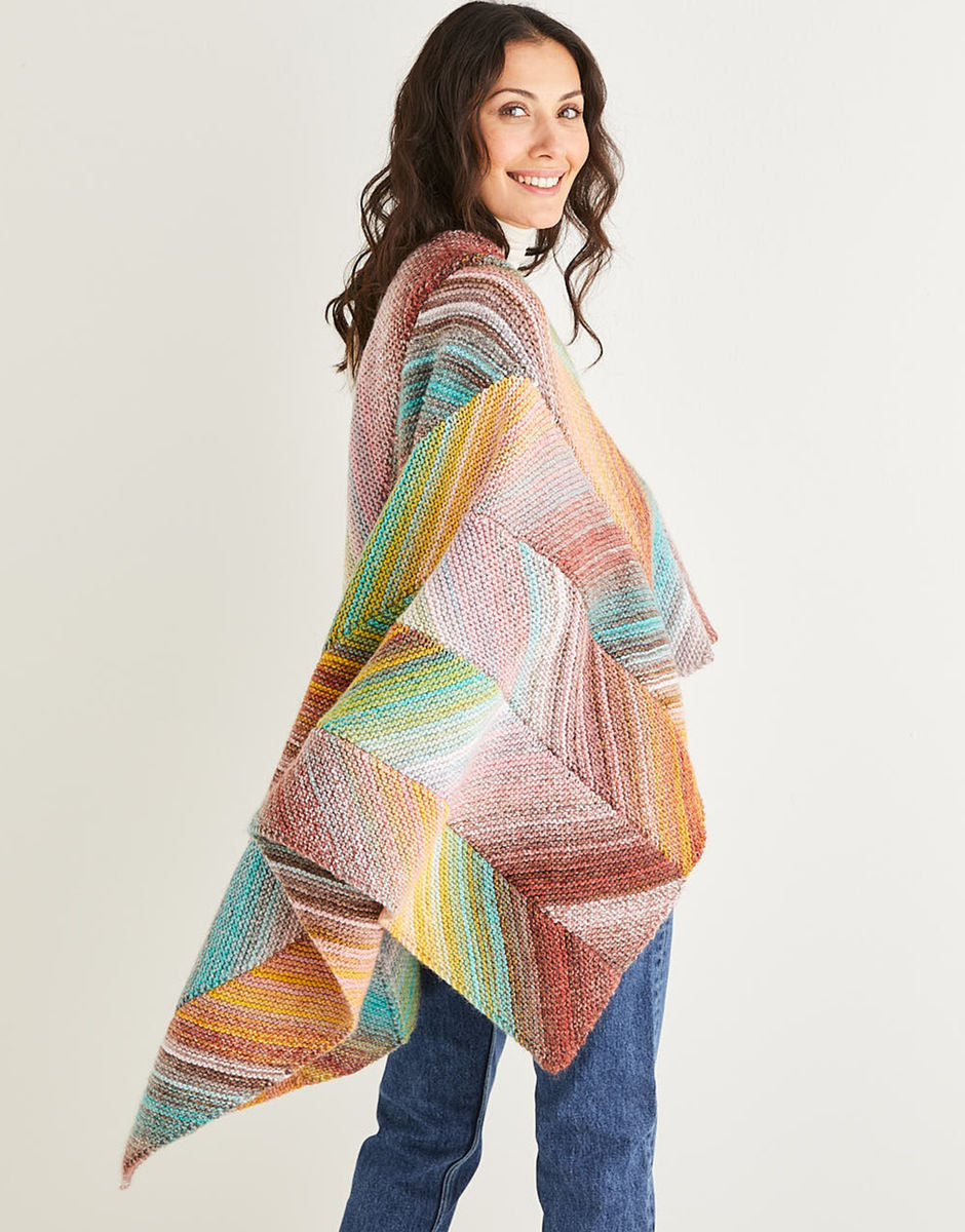 Sirdar Bias Blanket in Jewelspun 10141