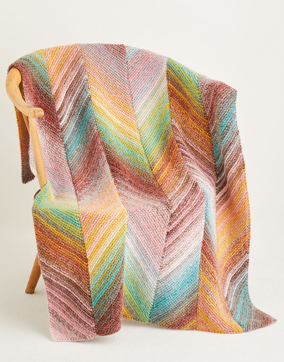 Sirdar Bias Blanket in Jewelspun 10141
