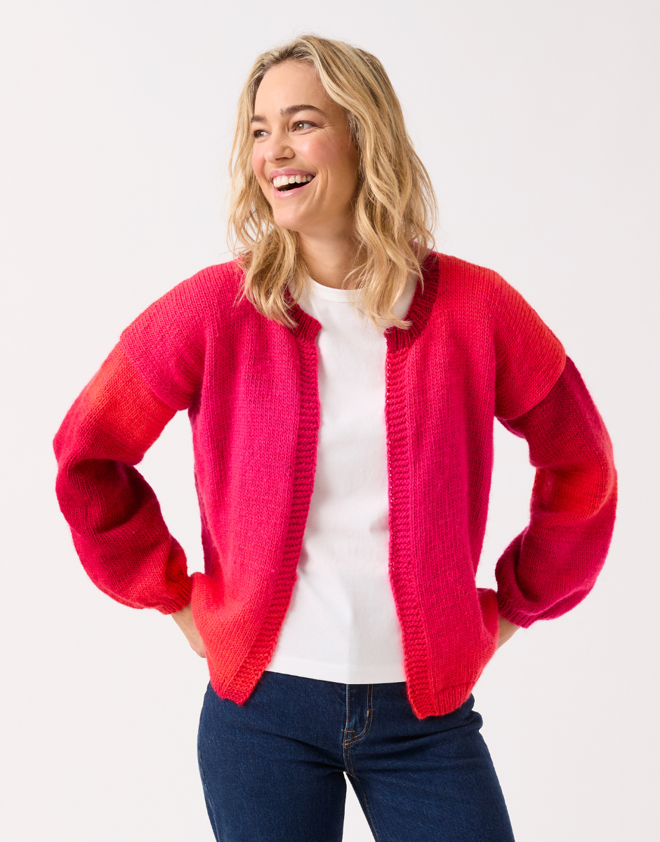 Sirdar Edge to Edge Cardigan in Jewelspun Ombre