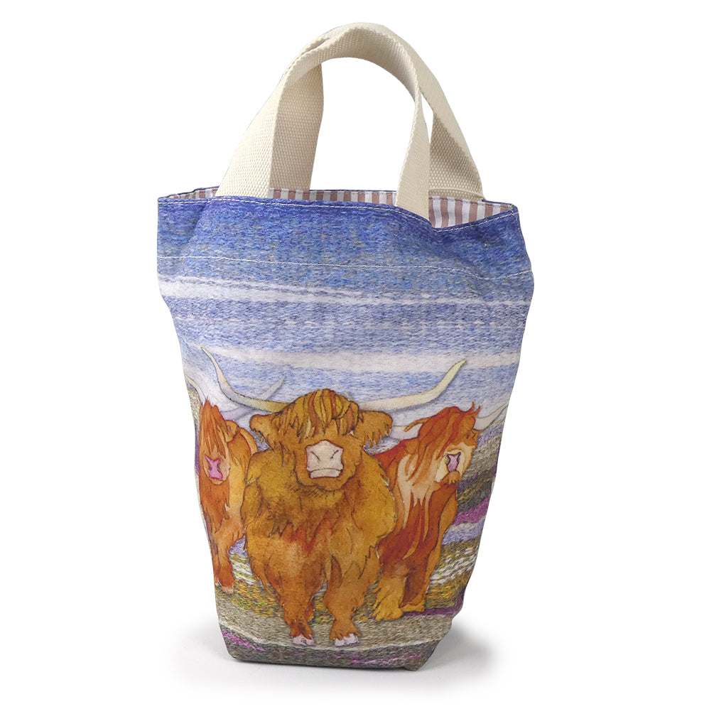 Emma Ball Highland Coo Small Bucket Bag