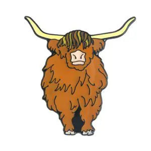 Emma Ball Highland Coo Pin