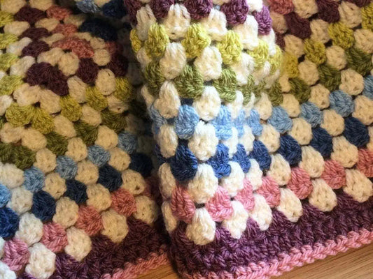 Crochet Swirl Gemstone Blanket