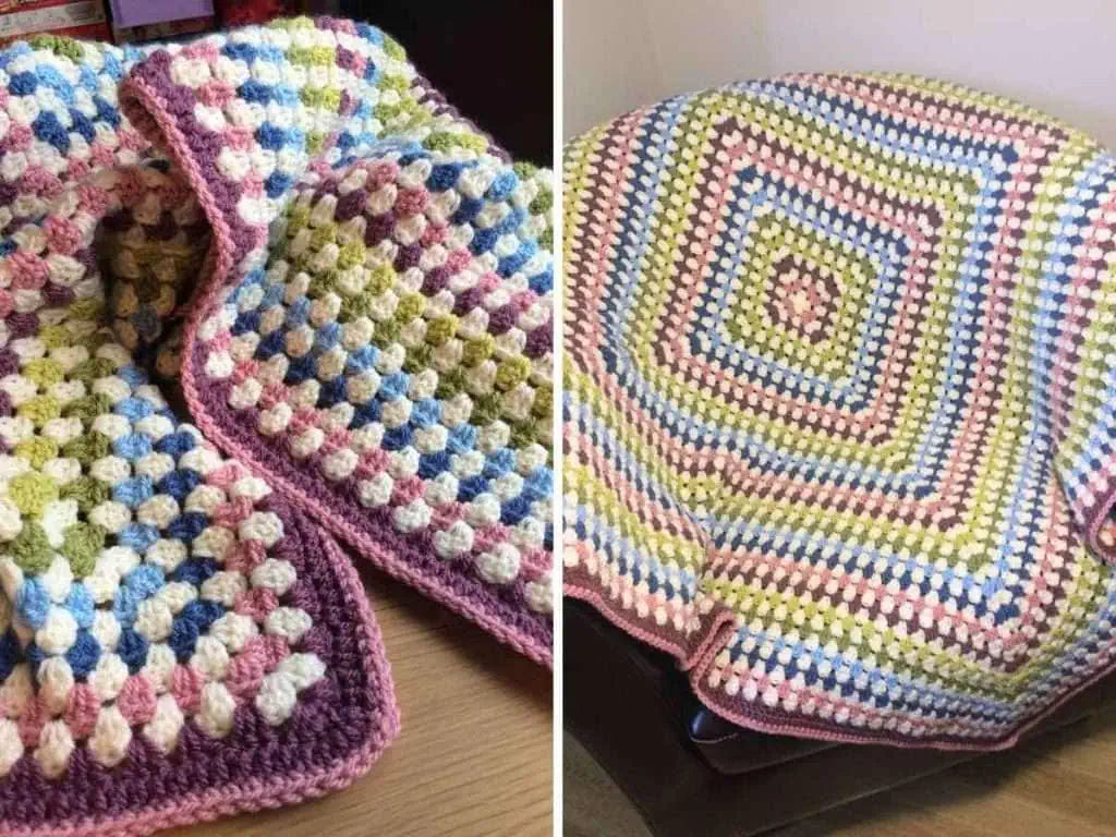 Crochet Swirl Gemstone Blanket