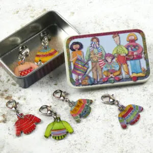 Emma Ball Jumper Crochet Markers in a Pocket Tin