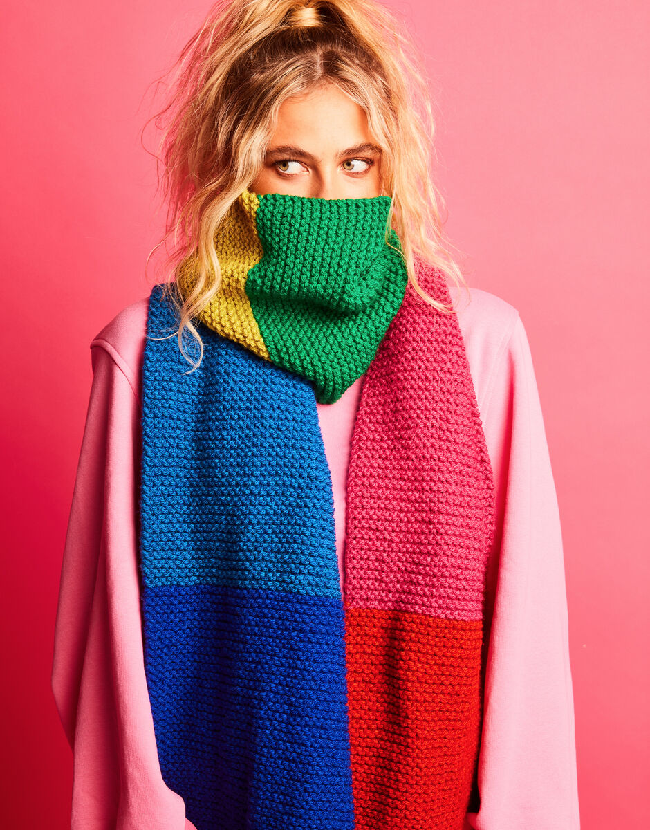 Sirdar Kath & Kin Colour Block Scarf
