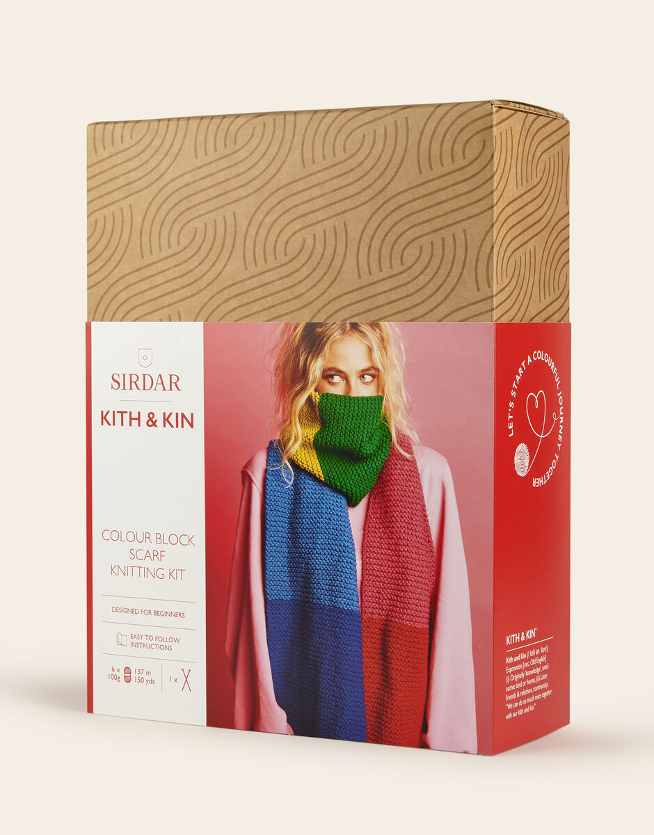 Sirdar Kath & Kin Colour Block Scarf