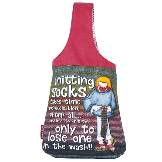 Emma Ball Sock Knitters Small Wrist Bag