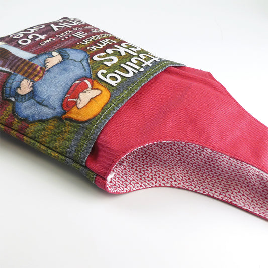 Emma Ball Sock Knitters Small Wrist Bag