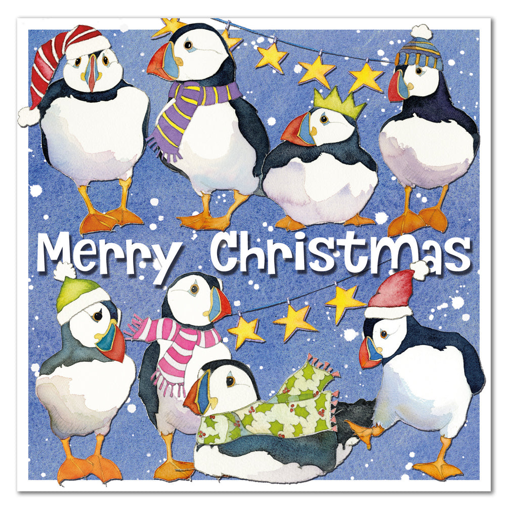 Party Puffins Christmas Card Pack