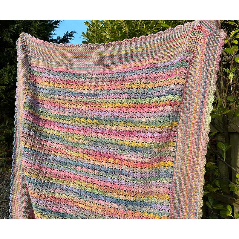Darling Buds of May Crochet Blanket