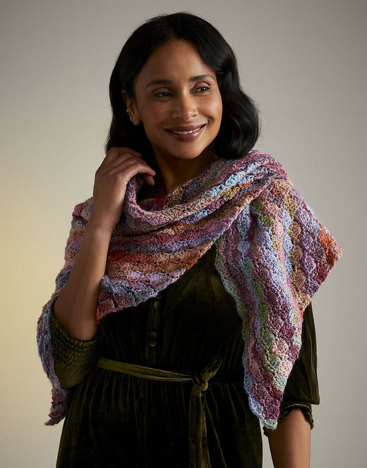 Sirdar Best In Show Crochet Shawl Kit with Jewelspun Aran